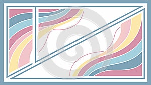 Abstract Geometric Layers Background Design, vector design Generative AI