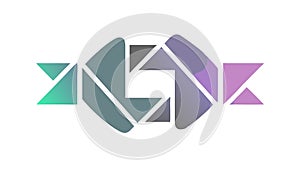 Abstract Geometric Layers, Intersecting Shape Design, vector design Generative AI