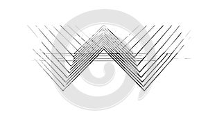 Abstract Geometric Lines - Dynamic Intersecting Framework, vector design Generative AI