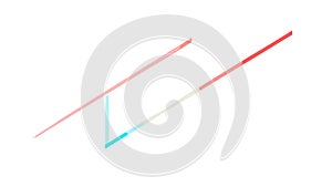 Abstract Geometric Lines Gradient Dynamic Design Element, vector design Generative AI