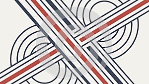 Abstract geometric lines intersecting pattern design, vector design Generative AI