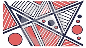 Abstract Geometric Lines, Intersecting Triangle Pattern. vector design Generative AI