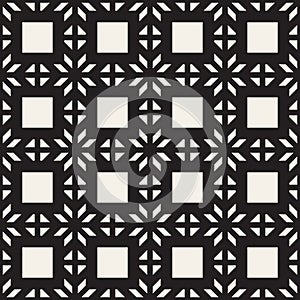 Abstract geometric lines lattice pattern. Seamless vector background.