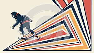 Abstract Geometric Lines and Triangles, vector design Generative AI