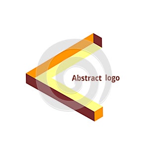 Abstract geometric logo on a white background