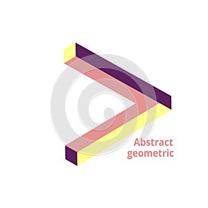 Abstract geometric logo on a white background