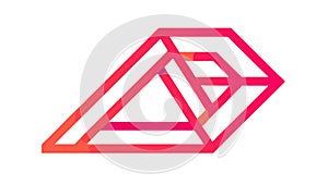 Abstract Geometric Loop Infinity Symbol, Modern Dynamic Shape, vector design Generative AI