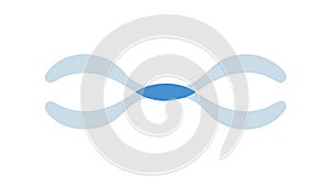 Abstract Geometric Loop Symbol, Representing Connection and Continuity. Minimalist. vector design Generative AI