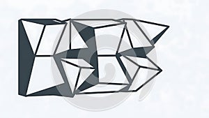 Abstract Geometric Low Poly Pattern