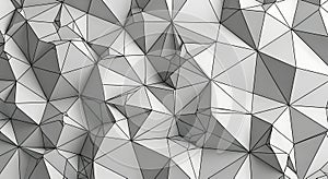 Abstract geometric low poly wireframe texture with intersecting lines and planes