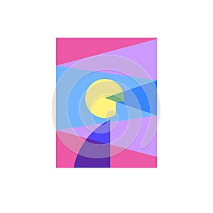 Abstract geometric man reflexive