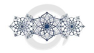 Abstract Geometric Mandala Pattern, Intricate Circular Design, vector design Generative AI