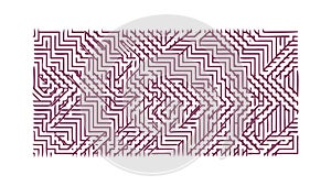 Abstract Geometric Maze Pattern for Challenge and Problem Solving, vector design Generative AI