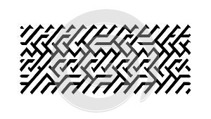 Abstract Geometric Maze Pattern. Complexity and Problem-Solving. vector design Generative AI