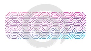 Abstract Geometric Maze Pattern Seamless Vector, vector design Generative AI