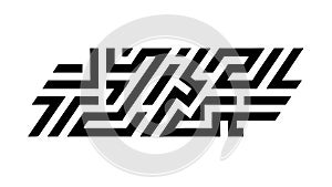 Abstract Geometric Maze Texture for Complex Design Backgrounds, vector design Generative AI