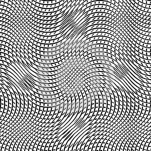 Abstract geometric mesh, grid pattern of interweaved, interlocking lines, stripes. Cellular matrix, web texture of intersecting