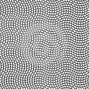 Abstract geometric mesh, grid pattern of interweaved, interlocking lines, stripes. Cellular matrix, web texture of intersecting