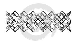 Abstract Geometric Mesh Pattern Decorative Background, vector design Generative AI