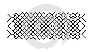 Abstract Geometric Mesh Pattern Interlocking Lines, vector design Generative AI