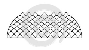 Abstract Geometric Mesh Pattern, Network Connectivity Design Element, vector design Generative AI