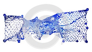 Abstract Geometric Mesh Vector - Network Connectivity Art, vector design Generative AI