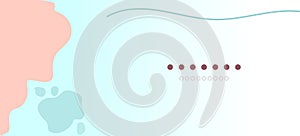 Abstract geometric modern background template with wave pattern and text. Website banner, flyer for advertising with