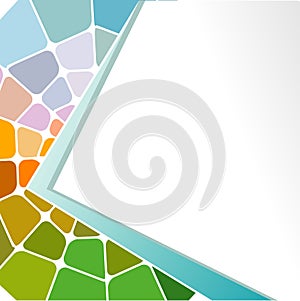 Abstract geometric mosaic background.