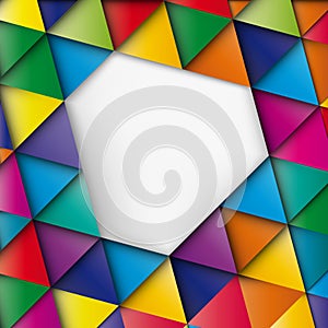 Abstract geometric mosaic background made