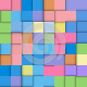 Abstract geometric mosaic background made of colorful square