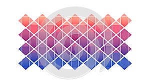Abstract Geometric Mosaic Pattern with Red-Purple Gradient, vector design Generative AI