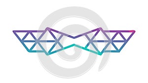 Abstract Geometric Motif for Digital Connectivity, vector design Generative AI