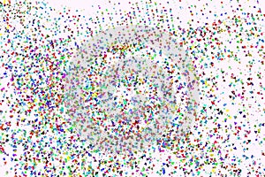 Abstract geometric motion, particle or random pattern. Dust, effect, motion & shape.