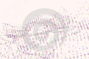 Abstract geometric motion, particle or random pattern. Effect, details, vector & surface.