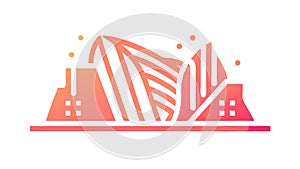 Abstract Geometric Mountain Structure for Modern Design, vector design Generative AI