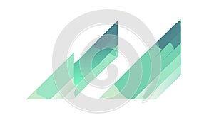 Abstract Geometric Mountains Peaks Gradient Vector, vector design Generative AI