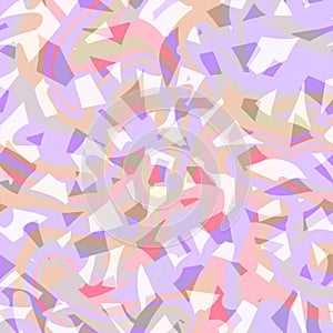 Abstract geometric multicolor wavy marble pattern Pastel bleached pink, lilac, orange, white colors