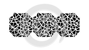 Abstract Geometric Net Pattern, Intricate Vector Design, vector design Generative AI