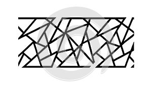 Abstract Geometric Net Pattern, vector design Generative AI