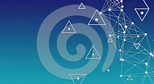 Abstract Geometric Network Background - Digital Connectivity Concept