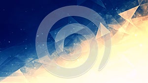 Abstract Geometric Network Background with Gradient Light