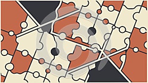 Abstract Geometric Network: Connectivity & Data Flow Design, vector design Generative AI