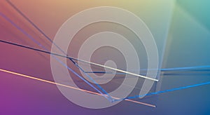 Abstract Geometric Network with Gradient Background