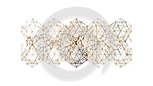 Abstract Geometric Network Grid Vector Pattern, vector design Generative AI