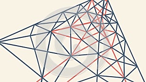 Abstract Geometric Network, Interconnectedness Complex Systems, vector design Generative AI