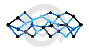 Abstract Geometric Network Lines, Dynamic Tech Vector, vector design Generative AI
