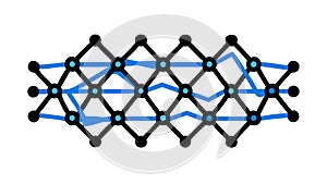 Abstract Geometric Network Lines, Tech Circuit Vector, vector design Generative AI