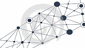 Abstract geometric network pattern, symbolizing connectivity and complex systems, vector design Generative AI