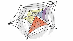 Abstract Geometric Network Structure Connection Pattern Design, vector design Generative AI