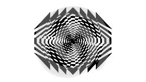 Abstract Geometric Optical Illusion: Dynamic Art, vector design Generative AI